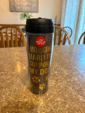 Travel Tumbler "Working Hard to Support My Dog"